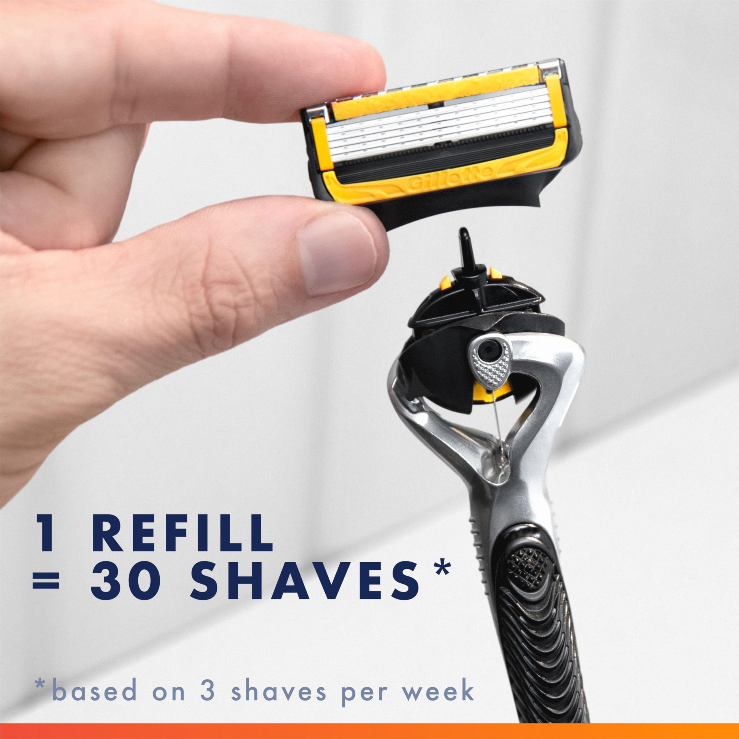 Gillette ProGlide cuatro recambios junto al mango mostrando compatibilidad y valor