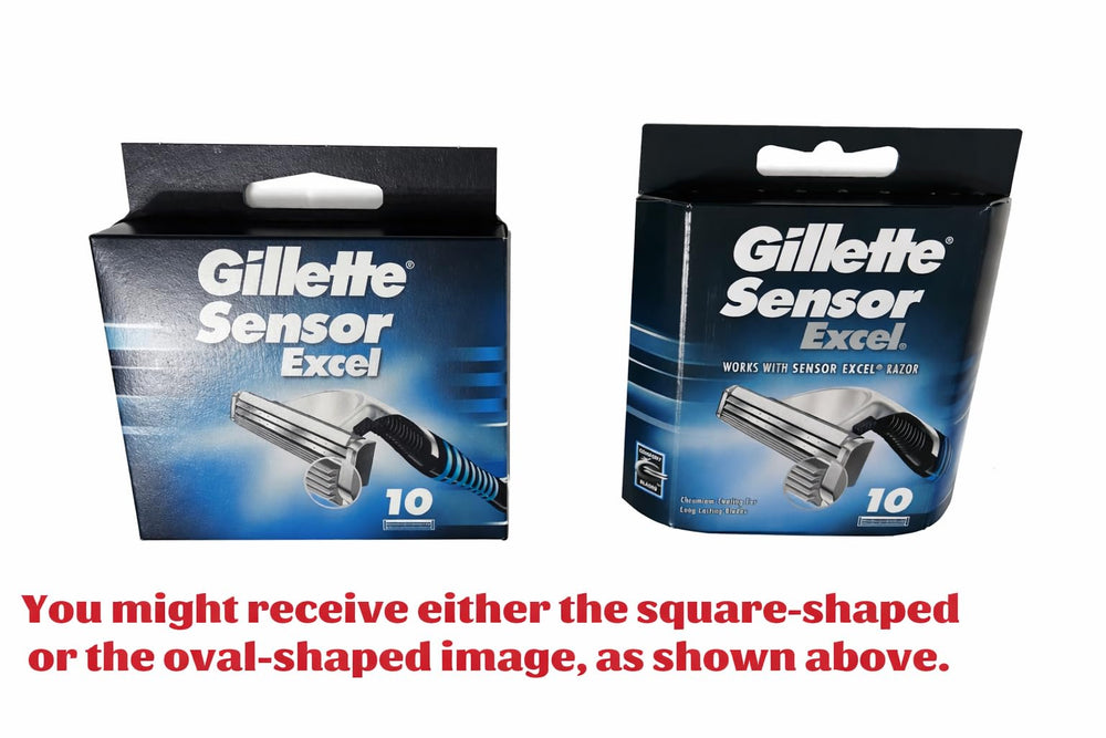 Gillette Sensor Excel paquete mostrando cantidad para planificación de recambios