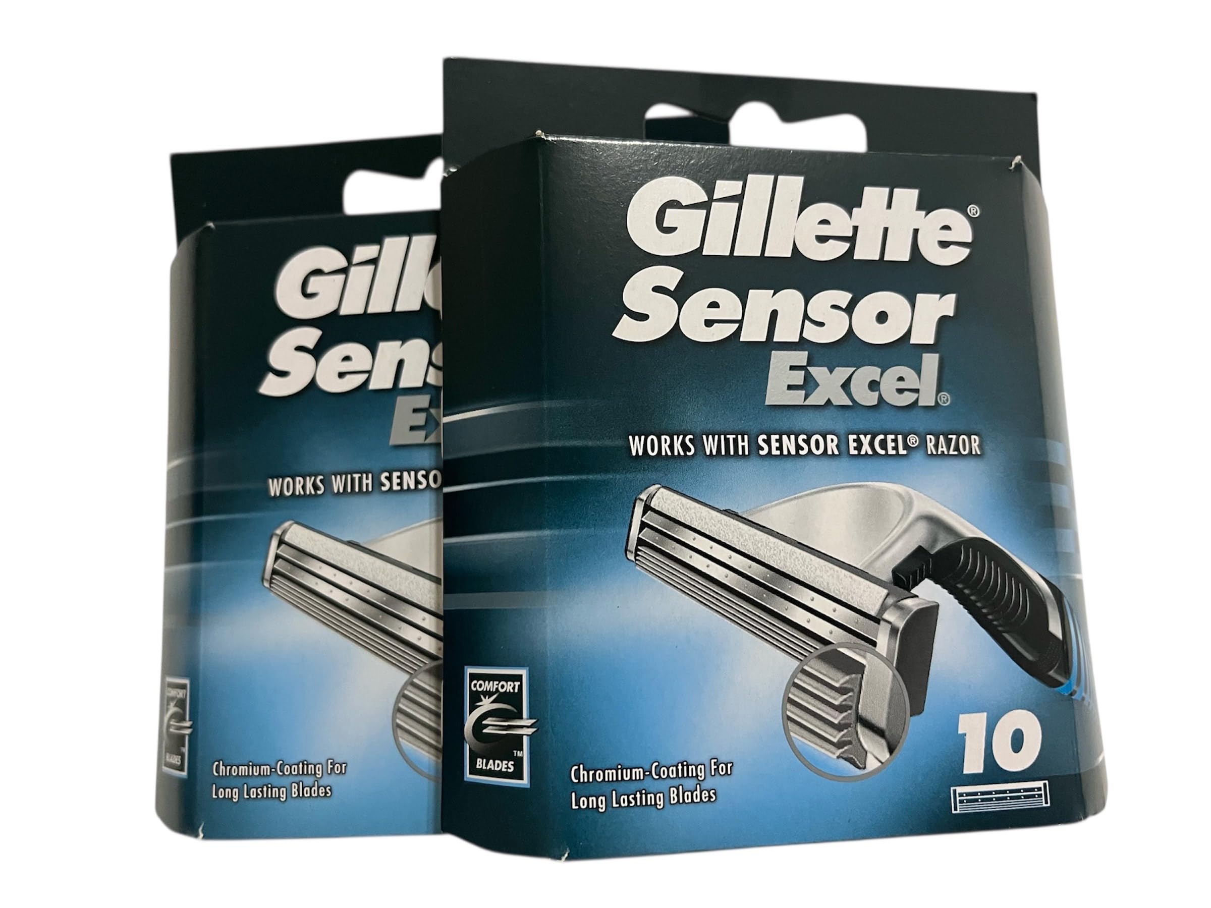 Gillette Sensor Excel frente del cartucho mostrando diseño y facilidad de recambio