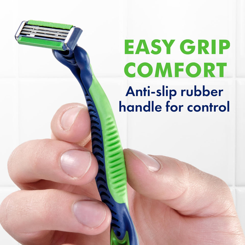 Gillette Sensor3 en baño indicando uso diario y conveniencia