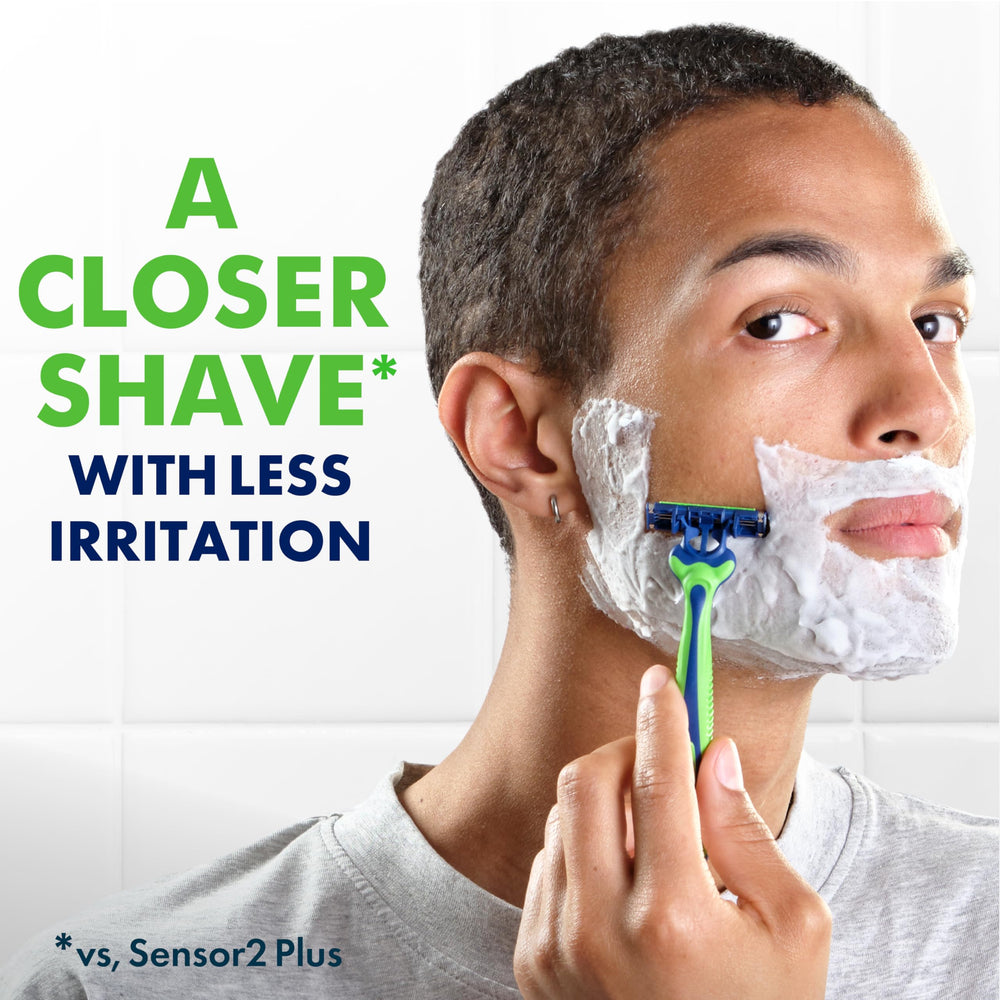 Gillette Sensor3 mango antideslizante que ofrece agarre seguro