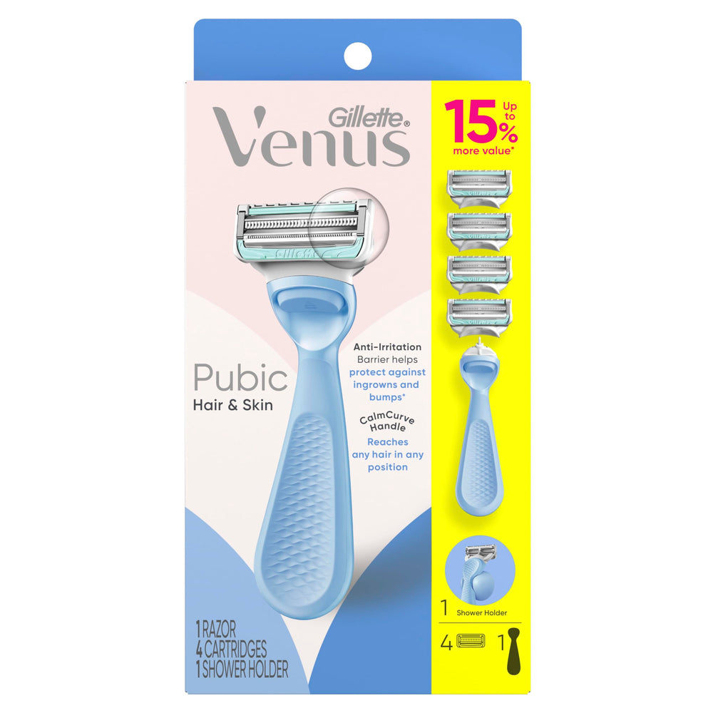 Escena lifestyle en baño con Gillette Venus, rutina íntima cómoda y cuidada