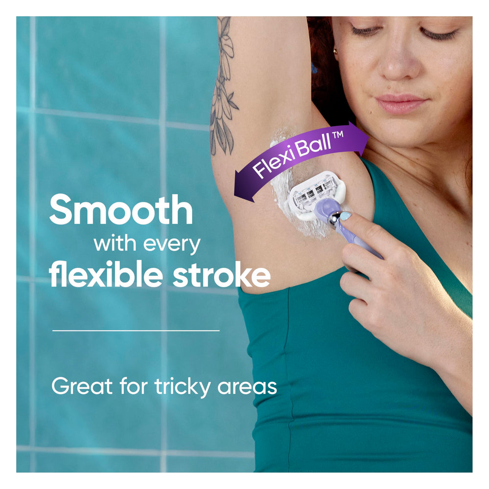 Gillette Venus primer plano de la tira lubricante con vitamina E para deslizamiento