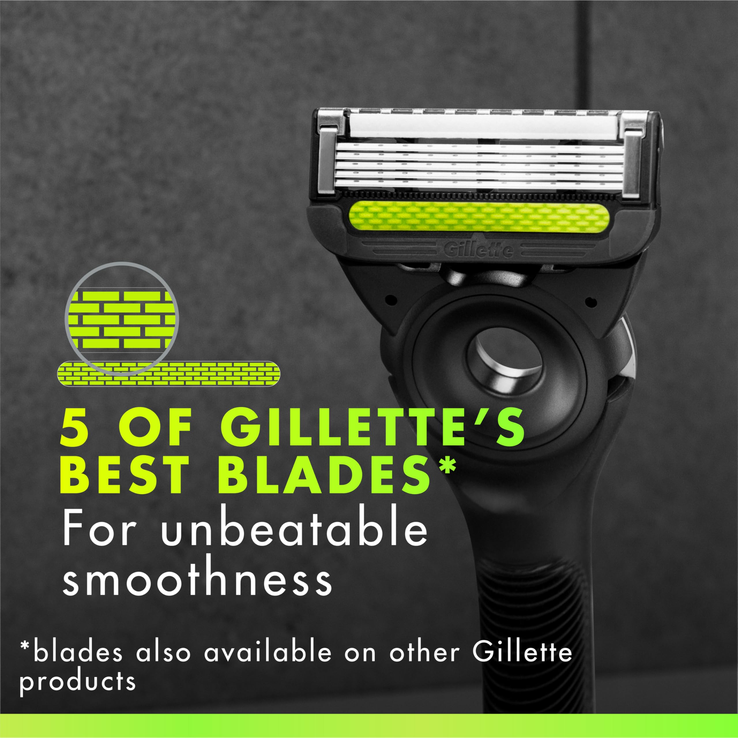 Gillette Labs pack abierto con cartuchos organizados y ahorro de tiempo