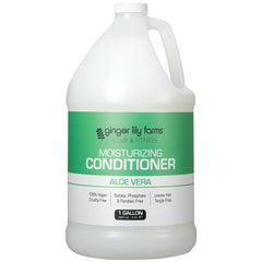 Ginger Lily Farms front label on 128oz conditioner showing product name and scent