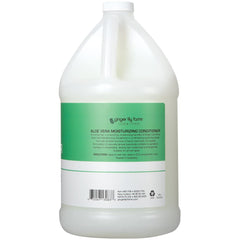 Ginger Lily Farms pouring conditioner refill into dispenser for easy refills