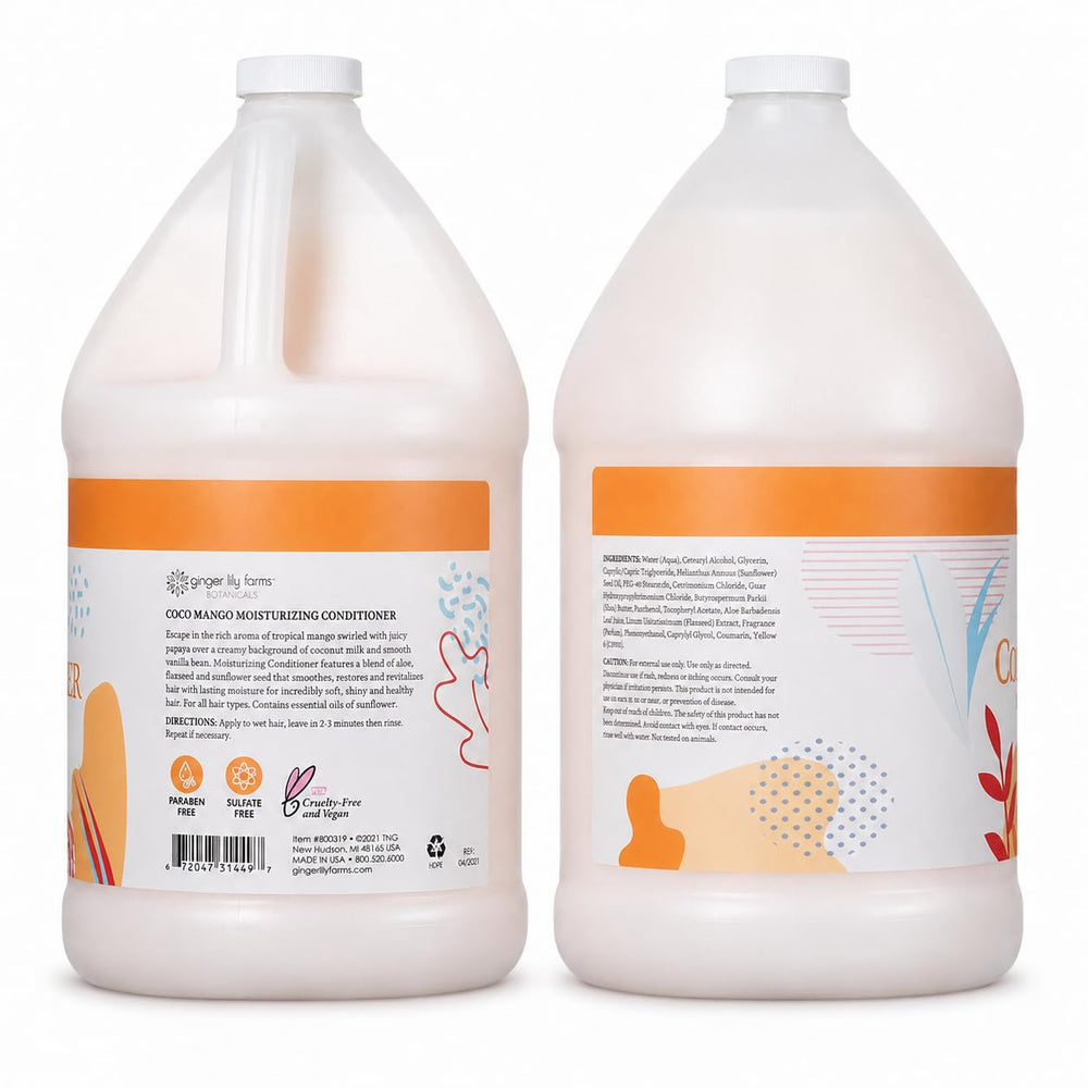 Ginger Lily Farms textura cremosa del acondicionador hidratación ligera al tacto
