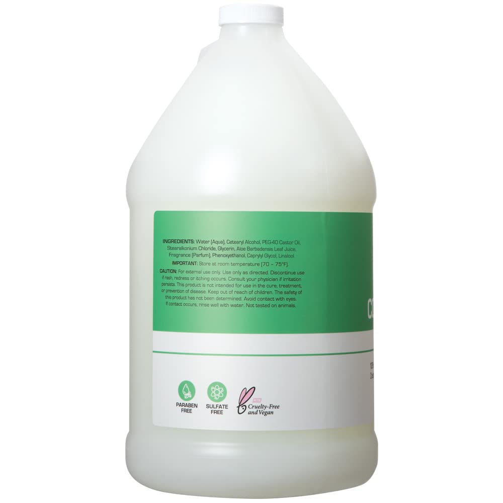 Ginger Lily Farms creamy conditioner texture demonstrating smooth moisturizing feel