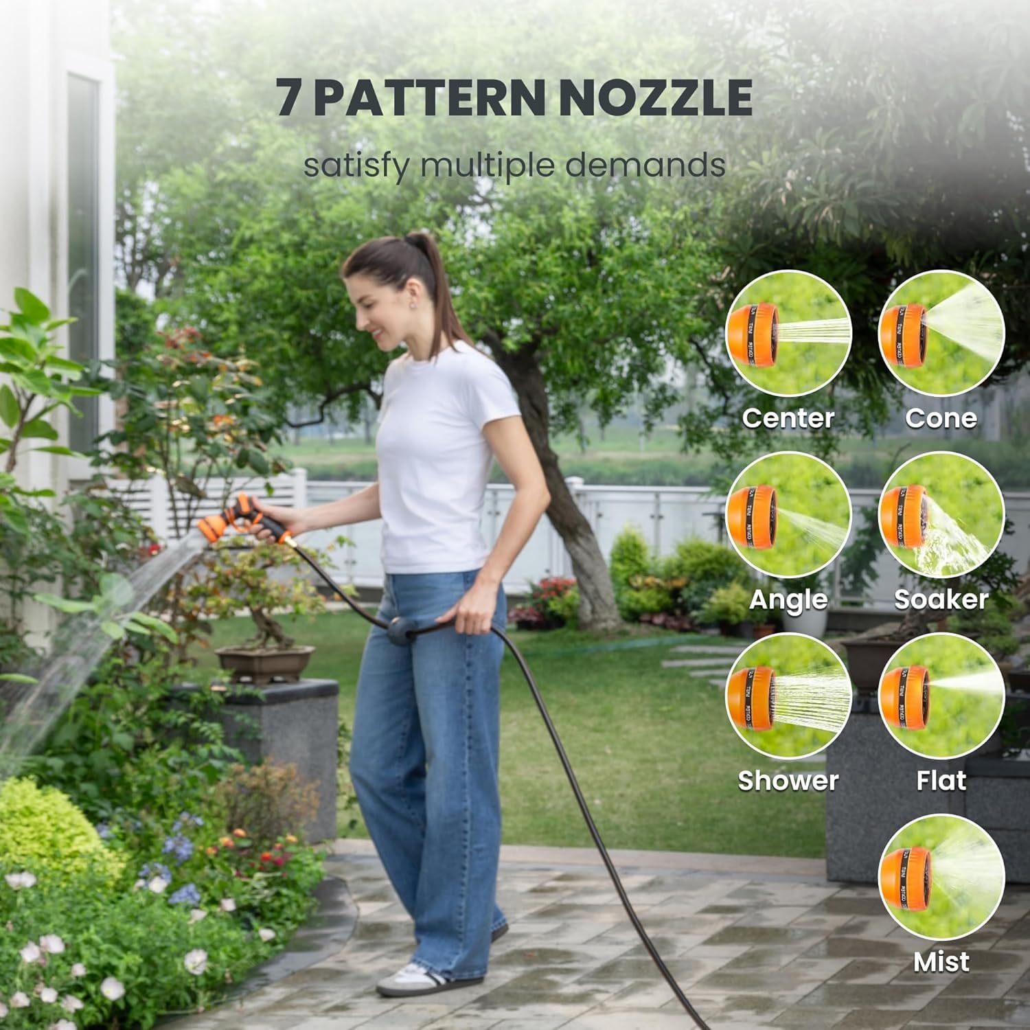 Giraffe Tools reel swiveling 180 degrees to reach both sides without moving unit benefit