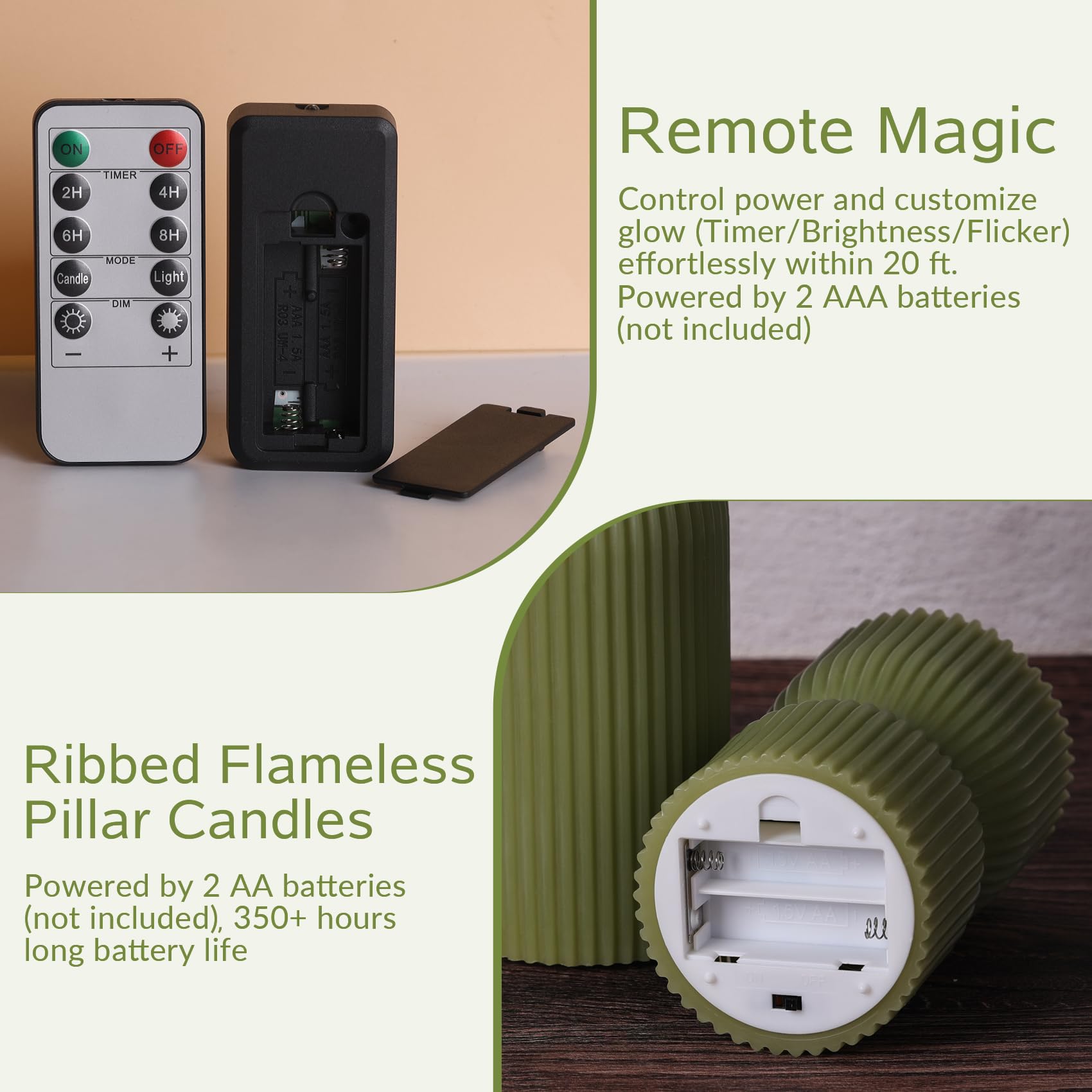 Girimax simulated black wick flame detail demonstrating authentic appearance and safe ambiance benefit