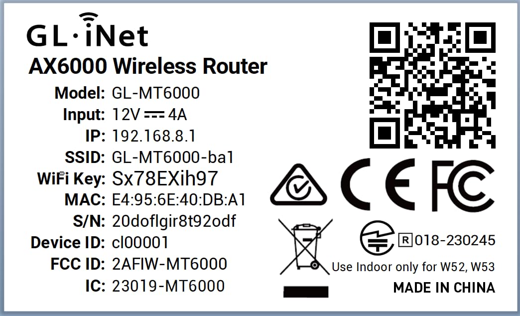 GL.iNet Flint 2 caja y contenido del paquete, todo lo necesario incluido