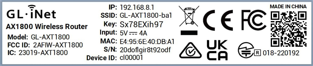GL.iNet captura de interfaz web OpenWrt para configurar VPN y ajustes