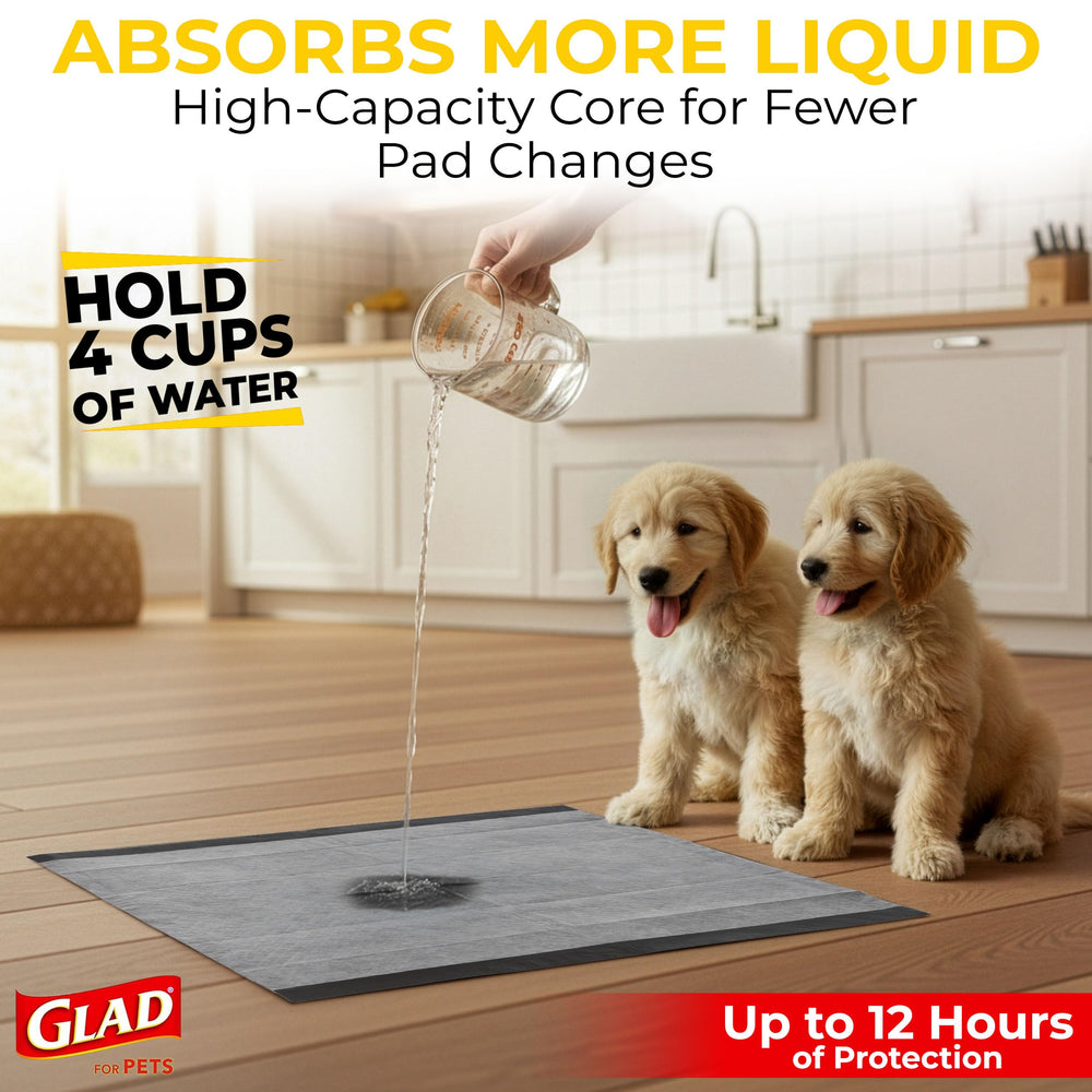 Glad for Pets textura superior no tejida que dirige líquidos y mantiene seco