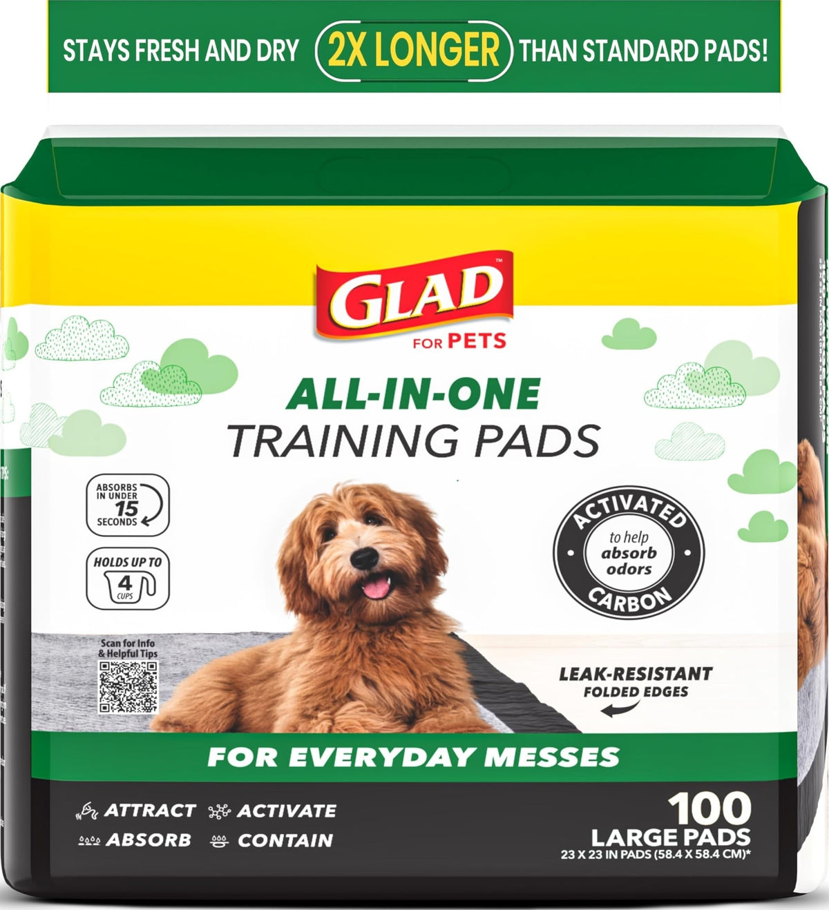 Glad for Pets paquete frontal mostrando diseño y conteo para compras seguras