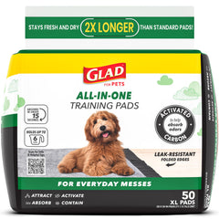 Glad almohadilla XL vista frontal del empaque mostrando la cantidad y beneficio de protección