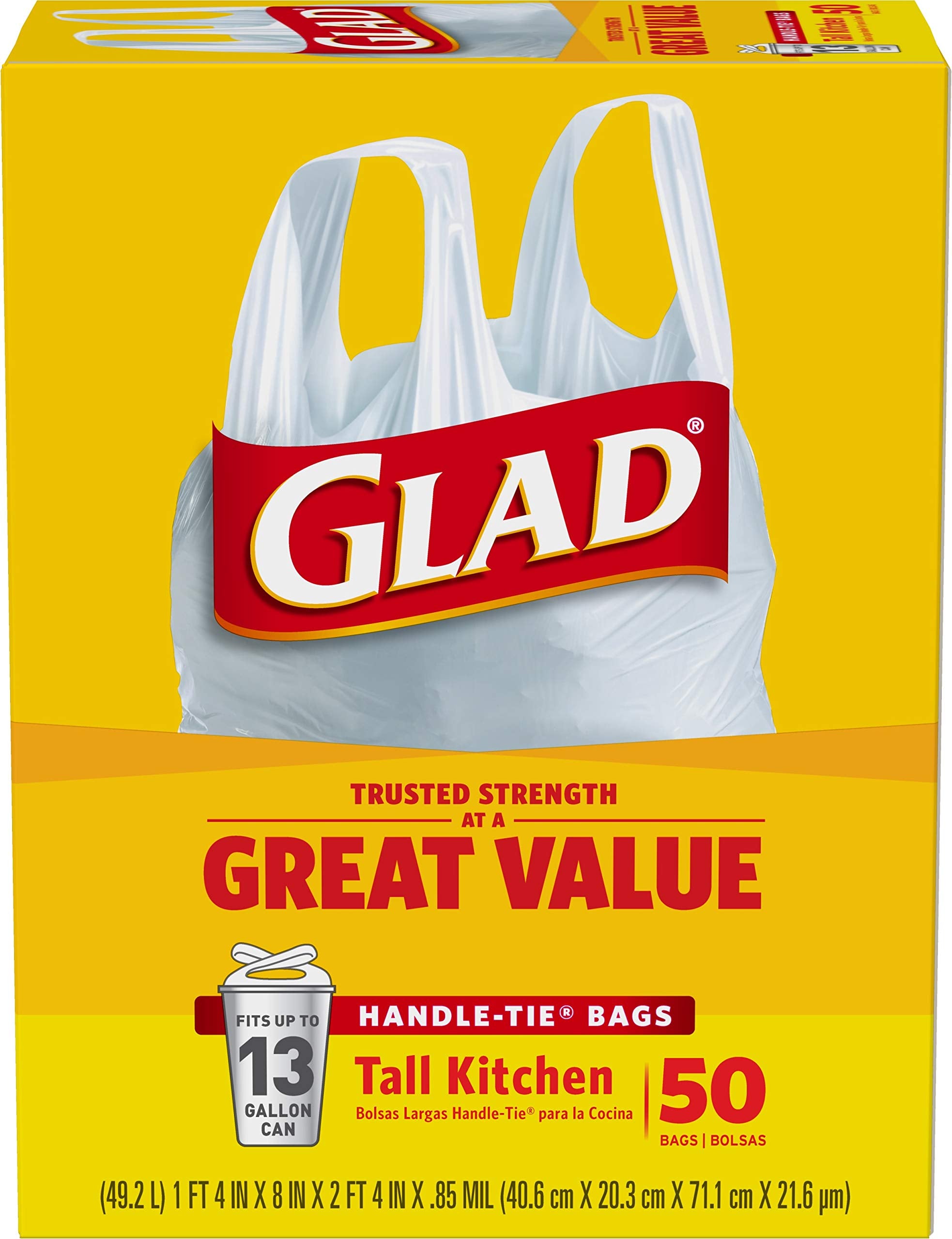 Glad bolsa en escenario de limpieza estacional, solución versátil
