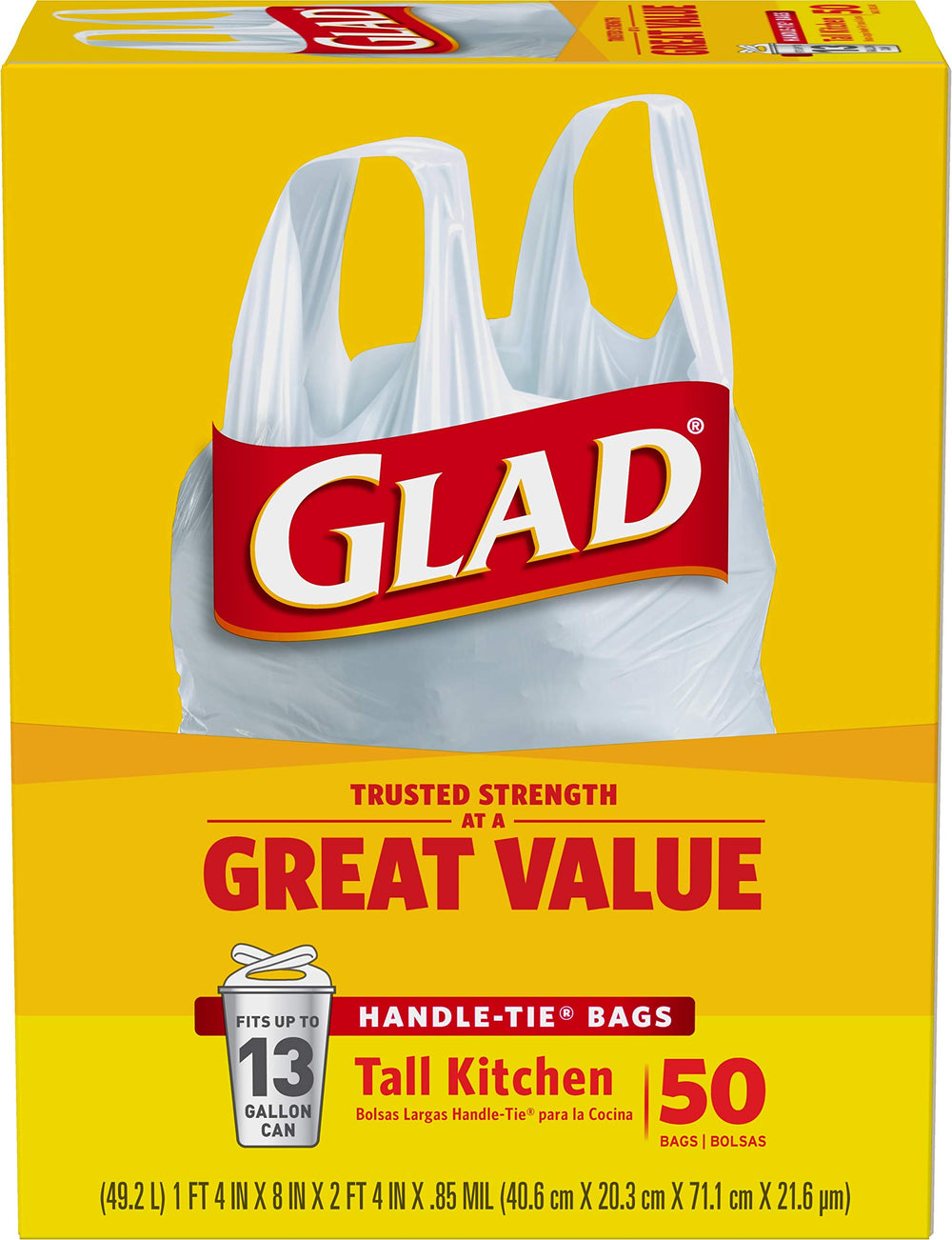 Glad bolsa en escenario de limpieza estacional, solución versátil