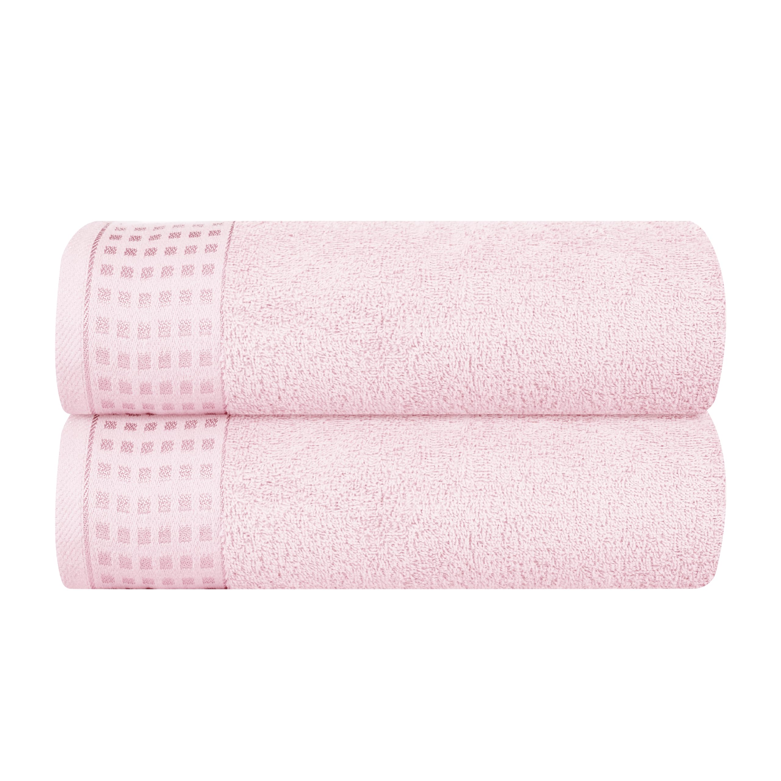GLAMBURG toalla frontal empacada mostrando color rosa y tamaño práctico