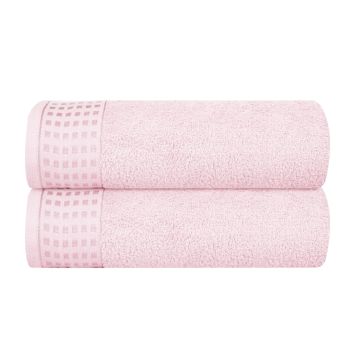 GLAMBURG toalla frontal empacada mostrando color rosa y tamaño práctico