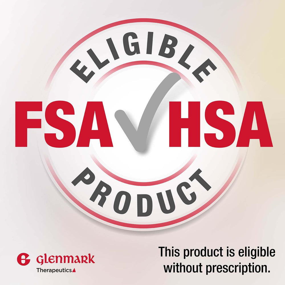 Glenmark caja abierta con hoja informativa y recomendación de uso