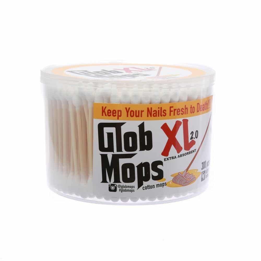 Glob Mops uso en mano limpiando esquina con precisión y sin rayar