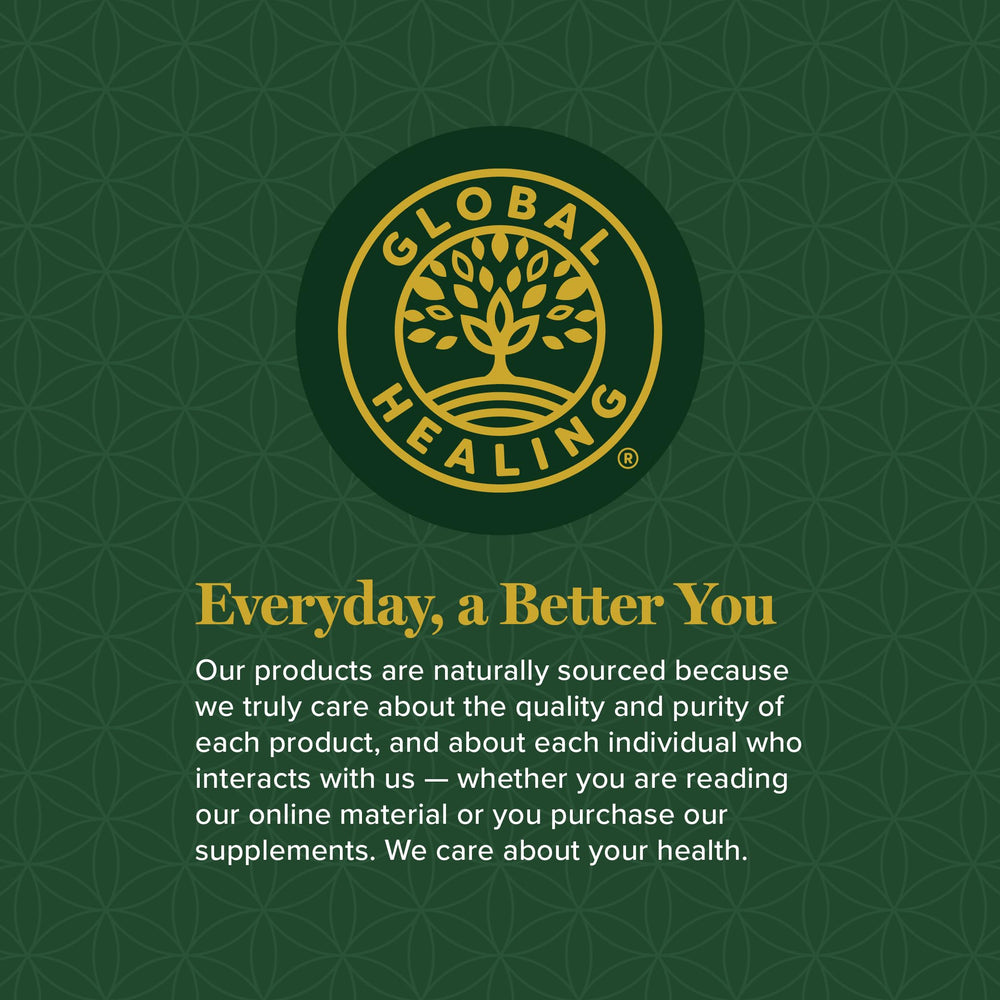 Global Healing Center envase abierto con cápsulas para visualizar cantidad