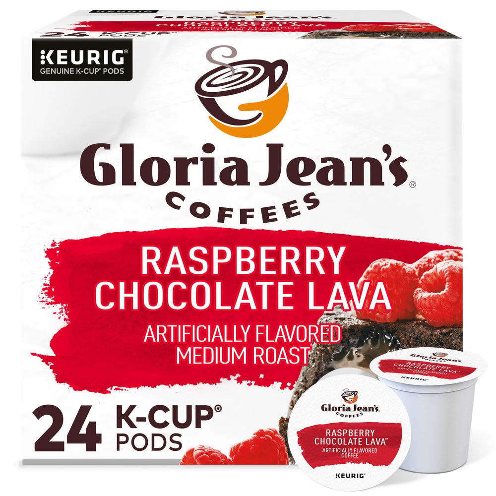 Gloria Jean's frente del paquete mostrando 24 cápsulas y branding, atractivo visual