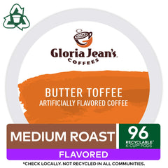 Gloria Jean's textura de café servido con crema mostrando sabor toffee apetecible