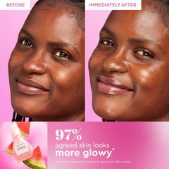 Glow Recipe etiqueta con ingredientes y beneficios visibles