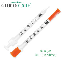 GLUCO-CARE primer plano del émbolo suave para dosificación controlada