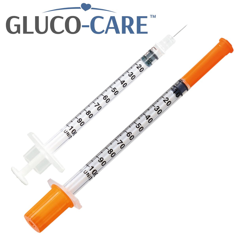 GLUCO-CARE primer plano del cilindro graduado para mediciones precisas