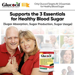 Glucocil cápsulas en primer plano destacando textura y forma vegetariana