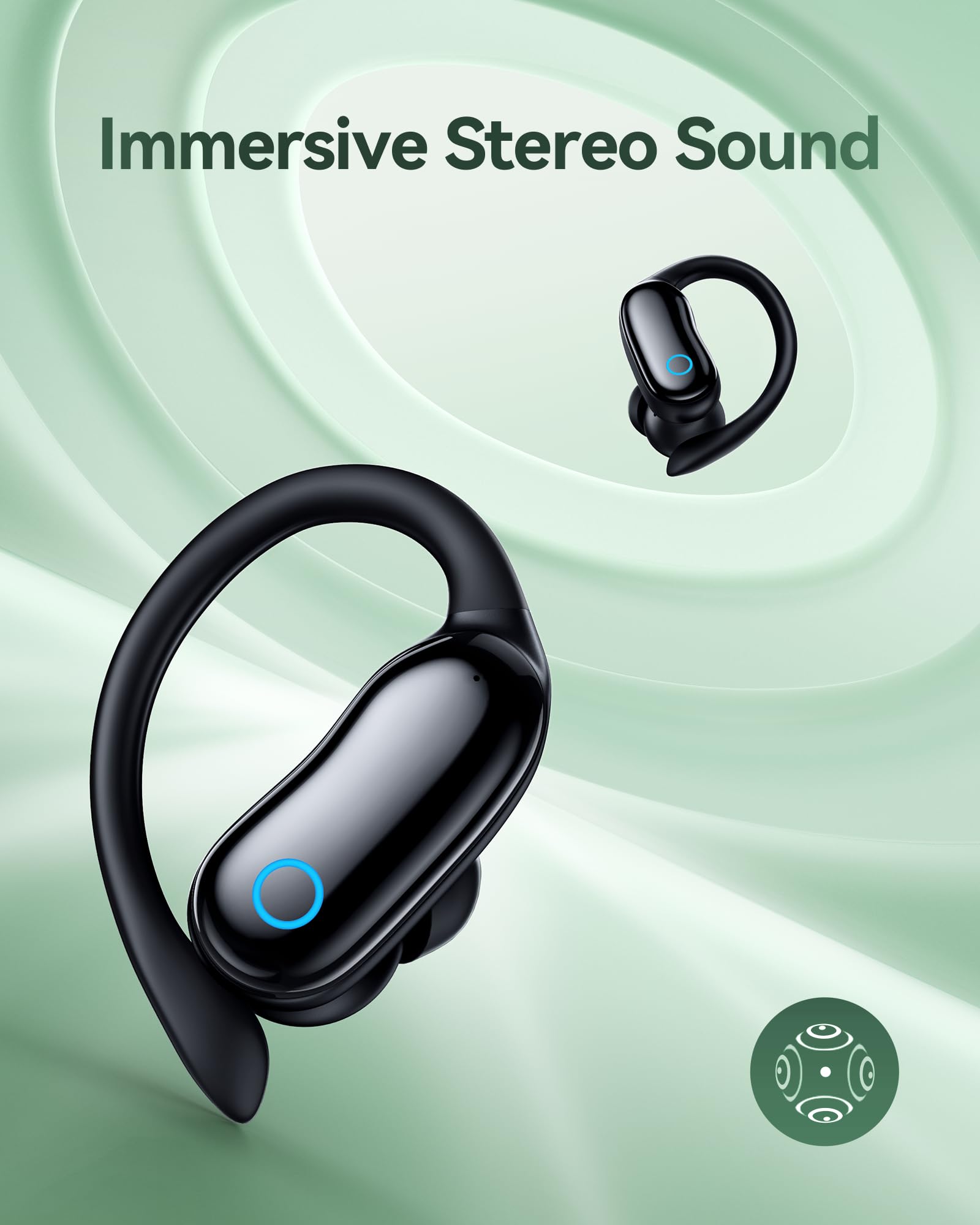 GNMN V7 auricular con certificación IPX7 protegiendo contra salpicaduras