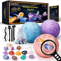 GobiDex empaque frontal con ilustración lunar y contenido visible para juego educativo