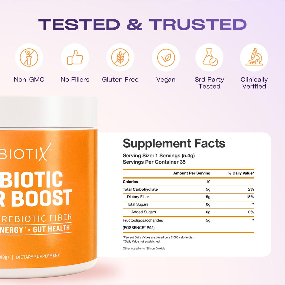 GOBIOTIX etiqueta nutricional en detalle que evidencia ingredientes limpios
