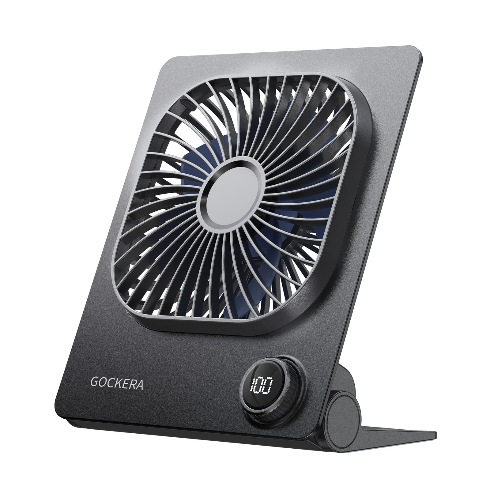 GOCKERA vista frontal del ventilador mostrando diseño compacto y potencia