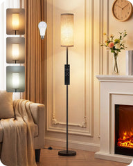 GOEBLESON vista frontal beige mostrando diseño fino y luz ambiental