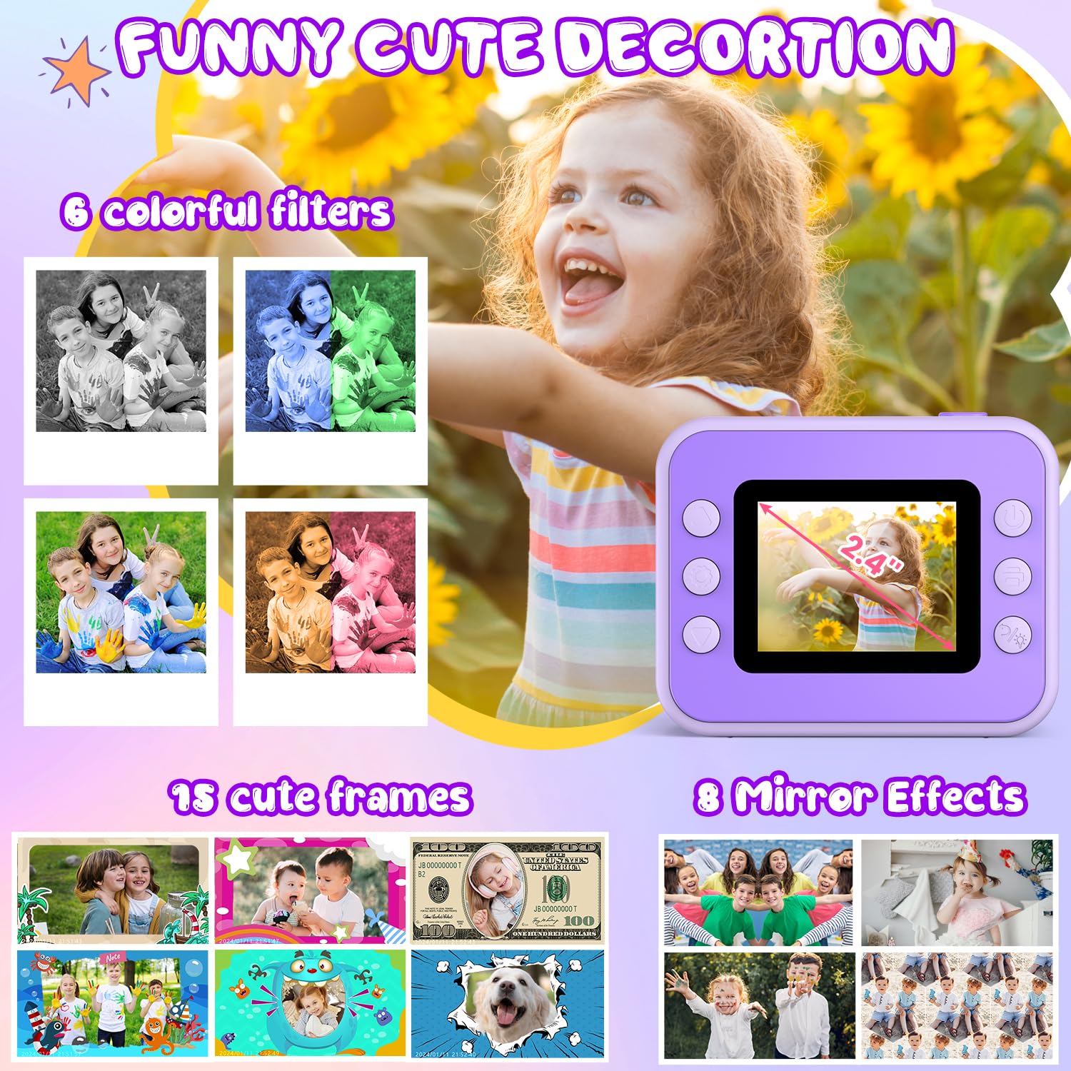 Gofunly impresión térmica en papel rápido y segura para niños