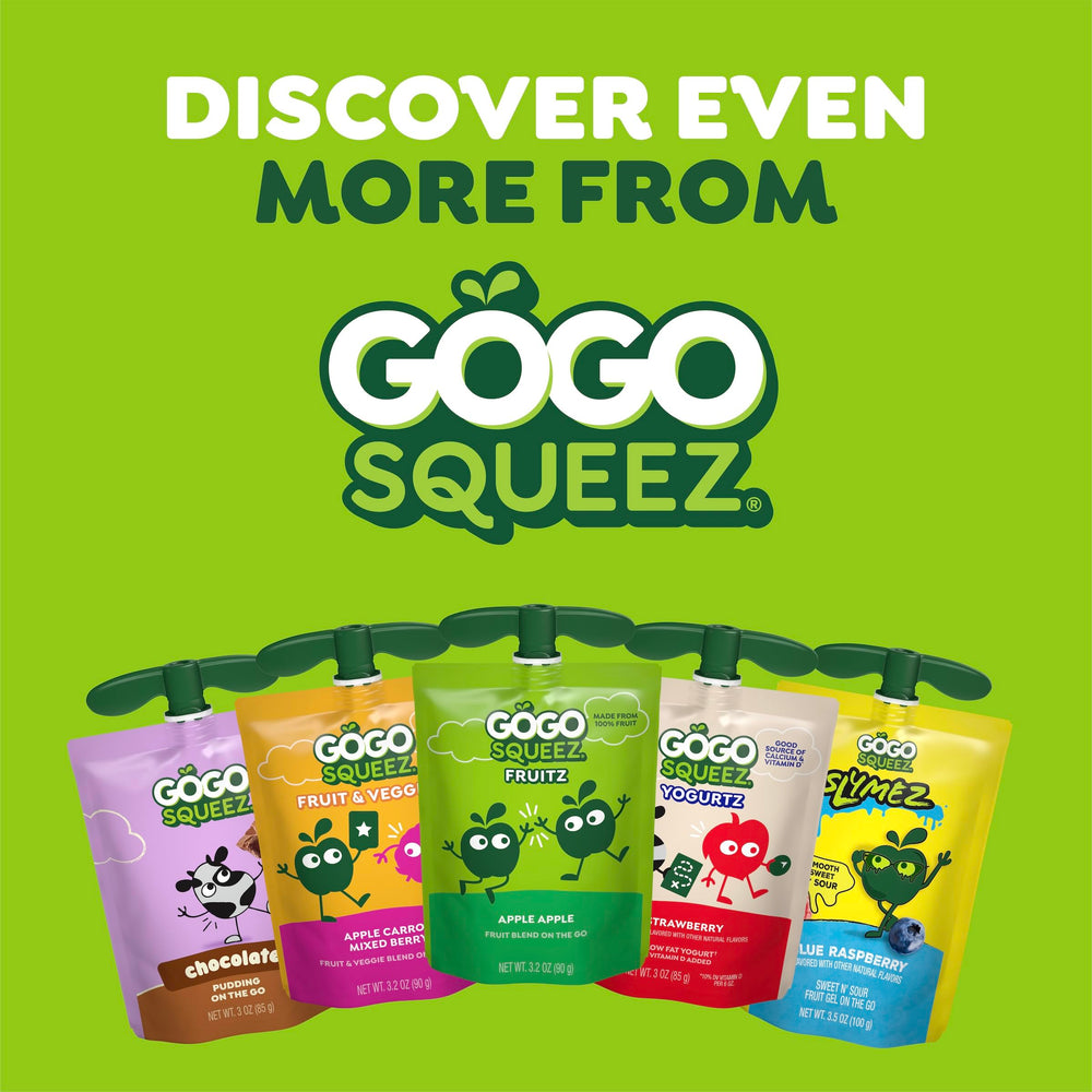 GoGo SqueeZ comparativa de tamaño con una mano para control de porciones