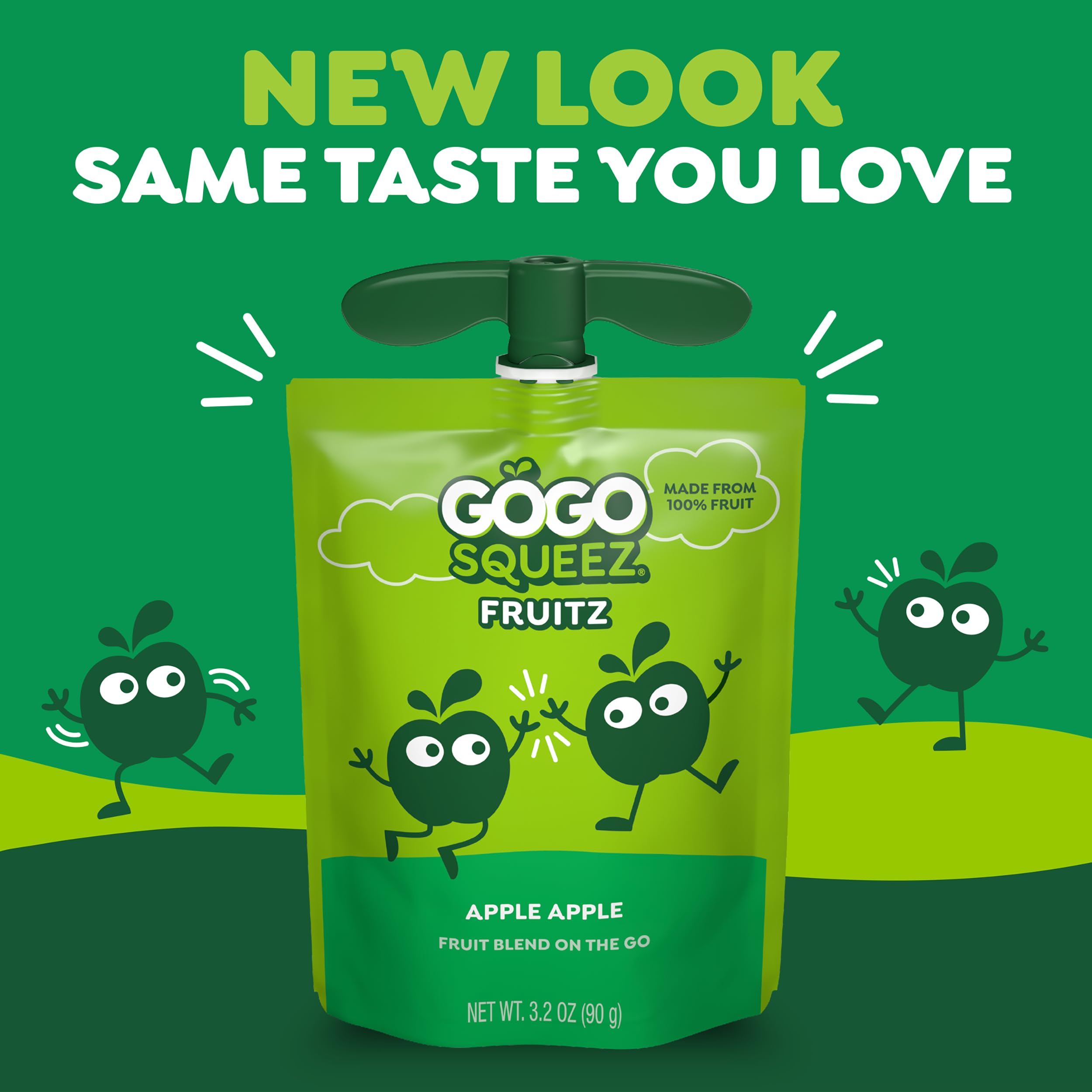GoGo SqueeZ detalle de la tapa fácil de abrir y seguro para niños