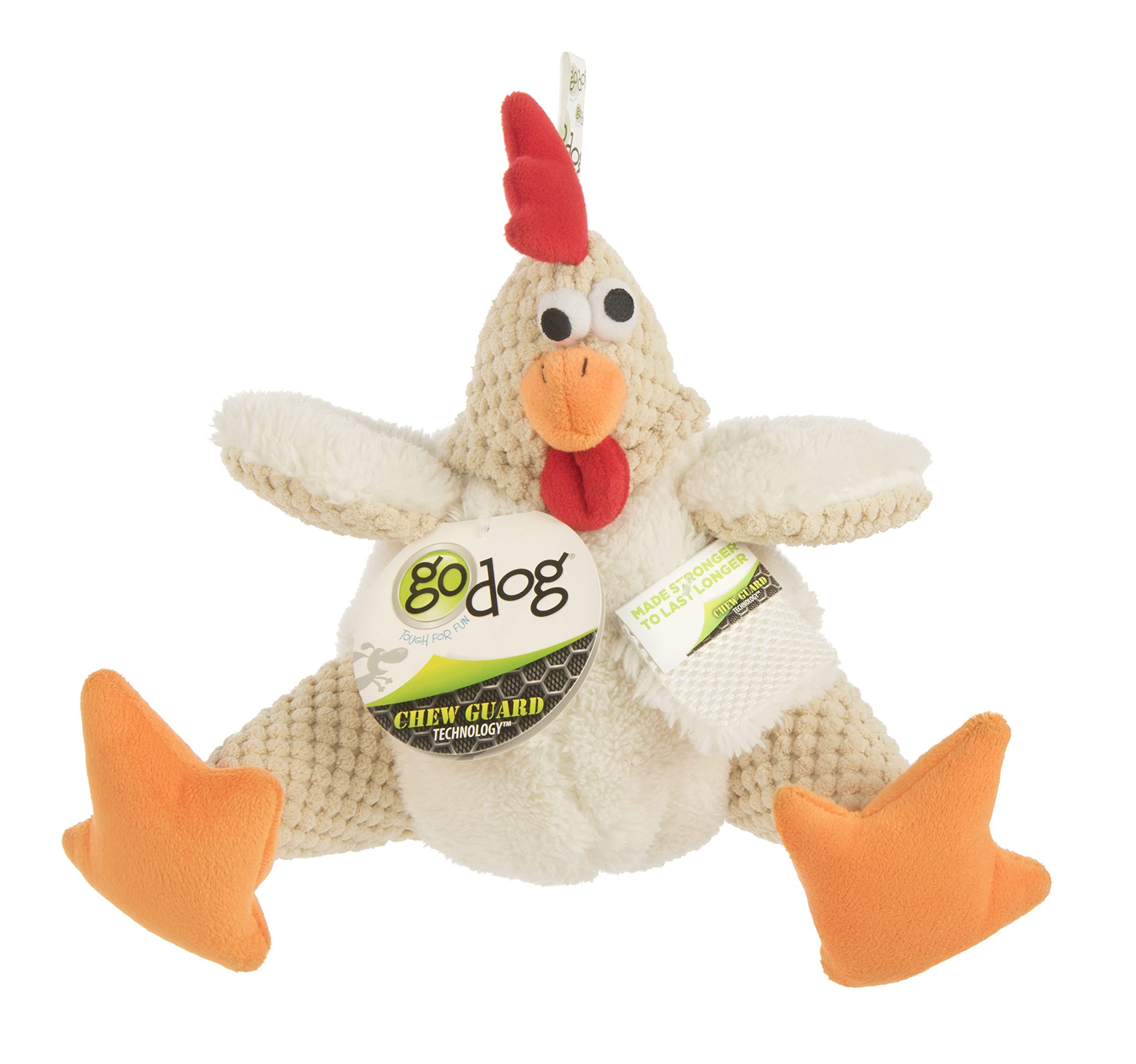 goDog perro jugando con Fat Rooster demostrando resistencia y entretenimiento