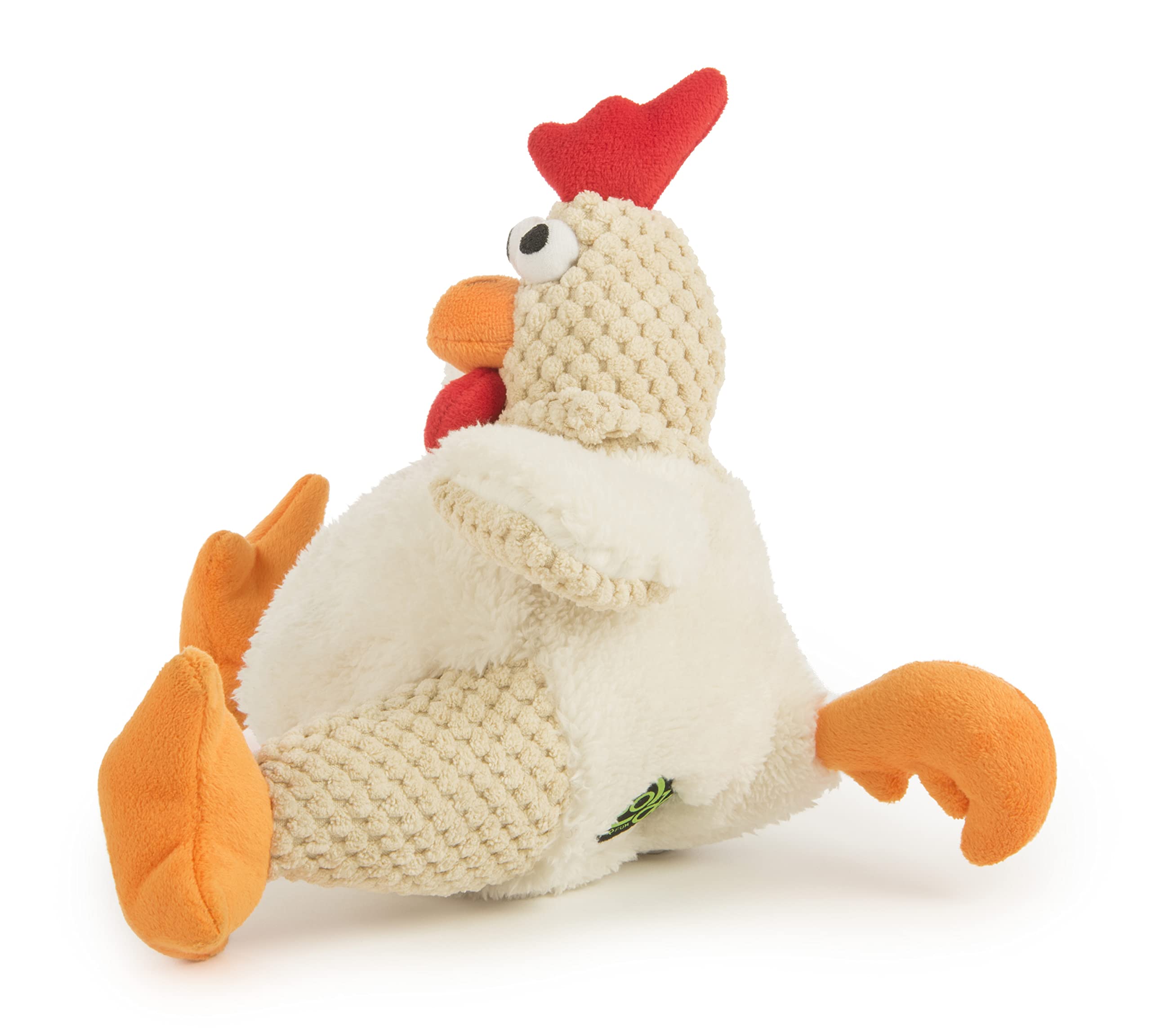 goDog detalle de textura a cuadros del peluche que invita al juego y mordisqueo