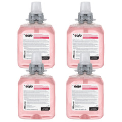 GOJO envase frontal cranberry mostrando etiqueta y volumen, fácil identificación