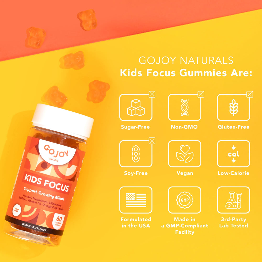 GOJOY NATURALS empaque con sellos GMP y pruebas de terceros