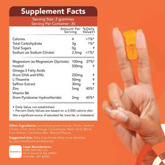 GOJOY NATURALS etiqueta nutricional y lista de ingredientes clara