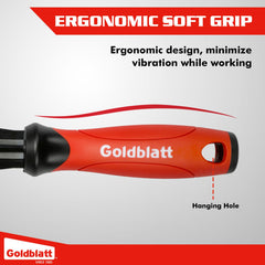 Goldblatt herramienta en uso retirando zócalo con control y protección de pared