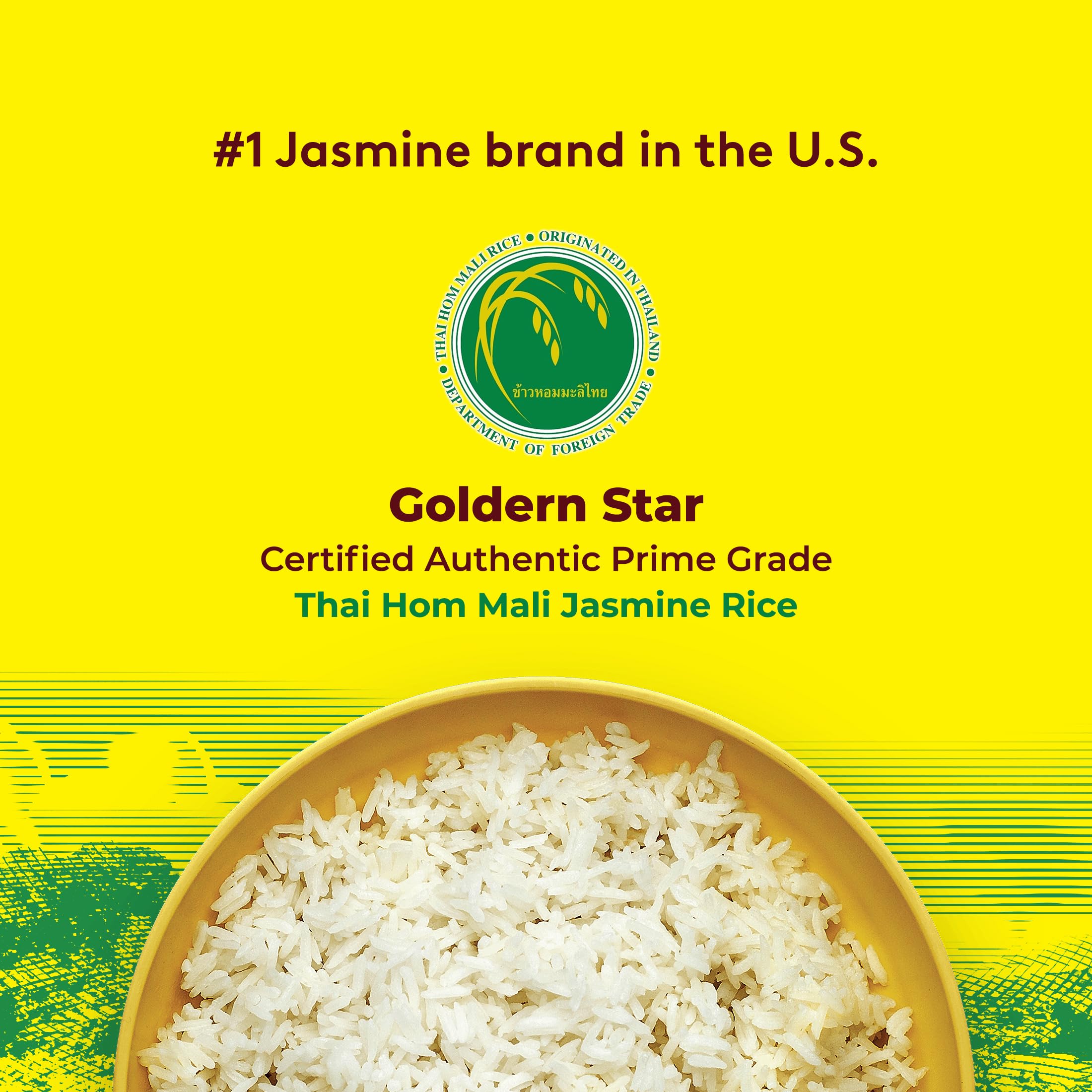 Golden Star etiqueta nutricional y origen tailandés, evidencia ingredientes no transgénicos