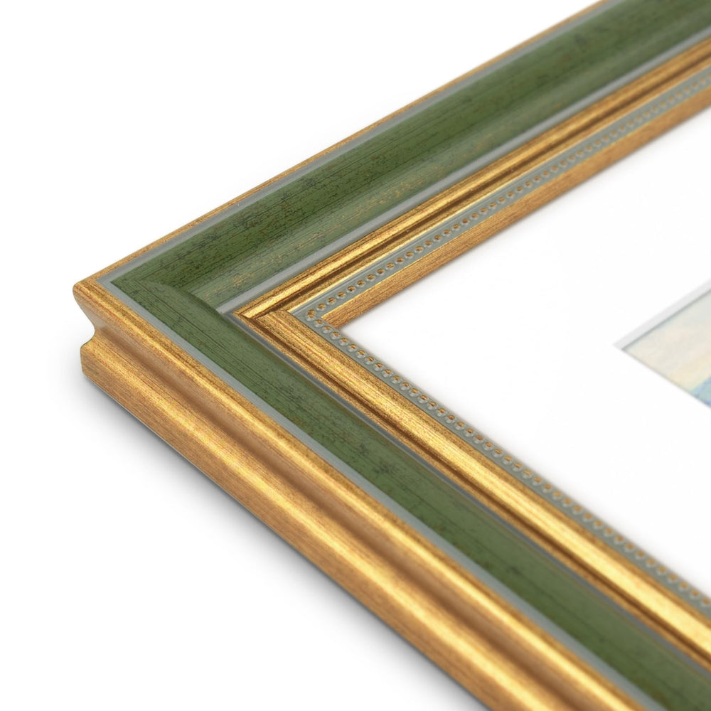 Golden State Art primer plano de la textura del borde con detalles dorados, aporta sofisticación