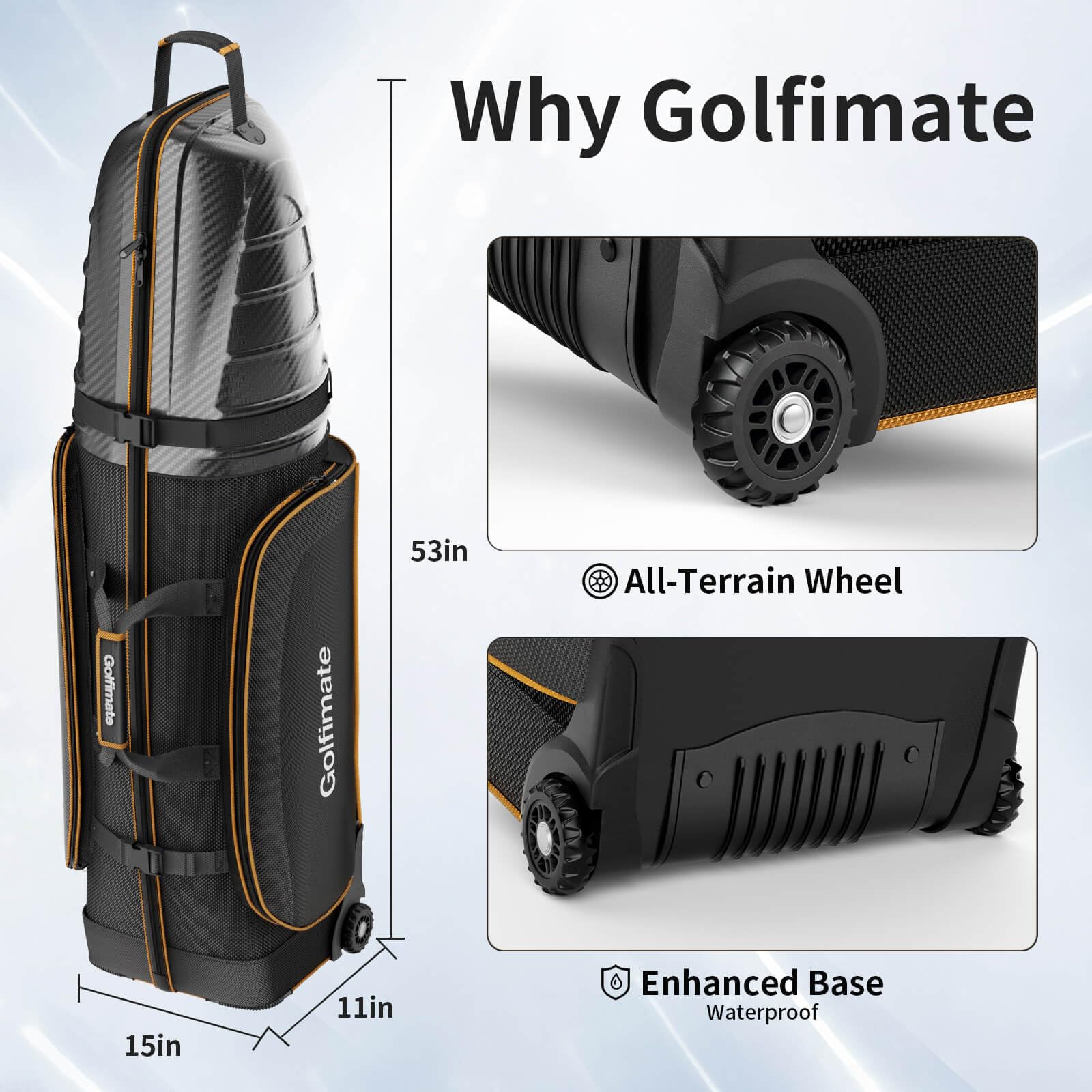 Golfimate detalle del acolchado multicapa ofreciendo absorción de impactos