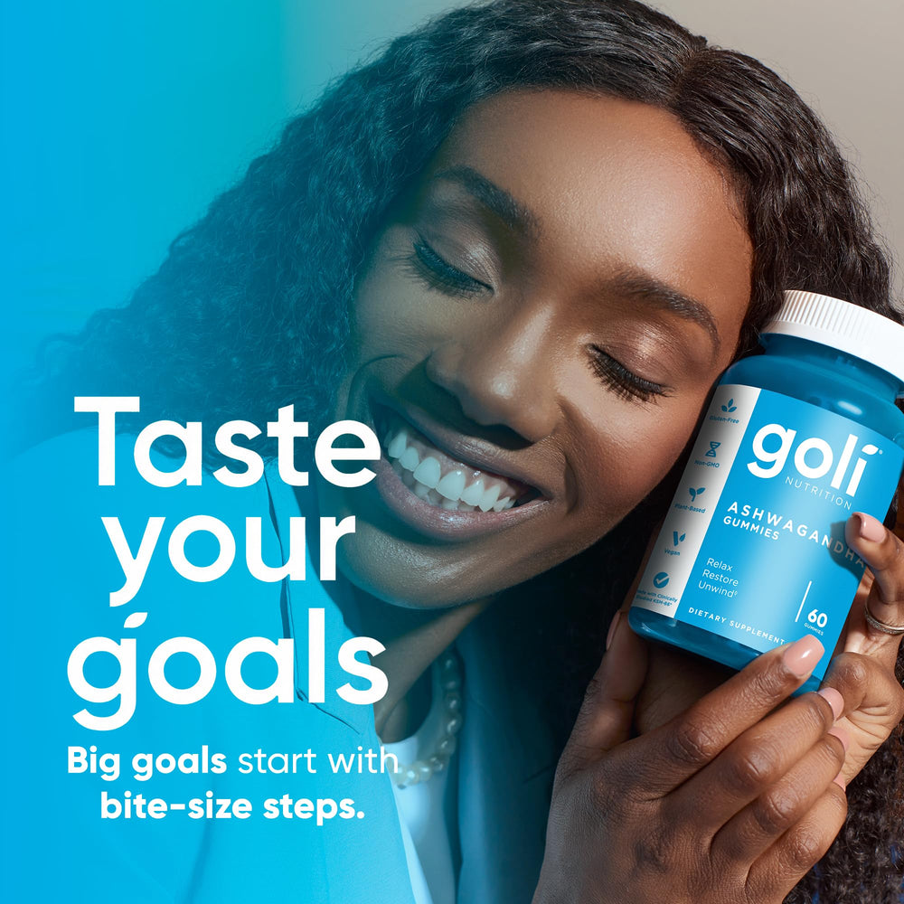 Goli two bottles side by side illustrating the 120-count value pack